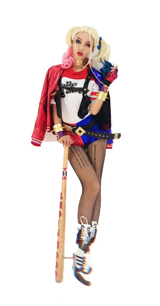 Adult Girl Kids Harley Quinn Halloween Costume Suicide Squad Fancy  Dresses-y