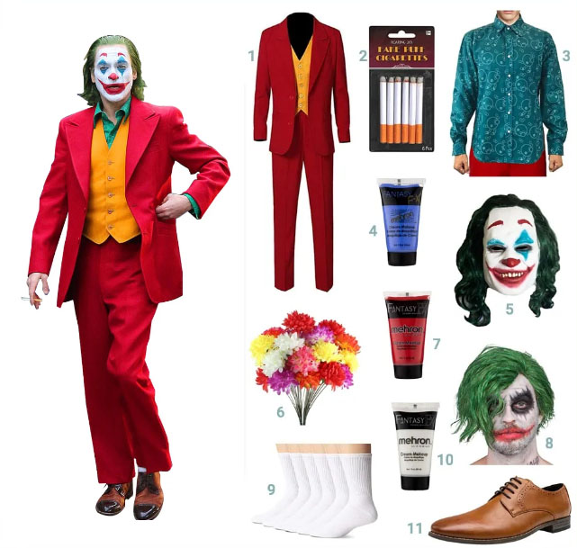 new red Joker cosplay costume in 2019